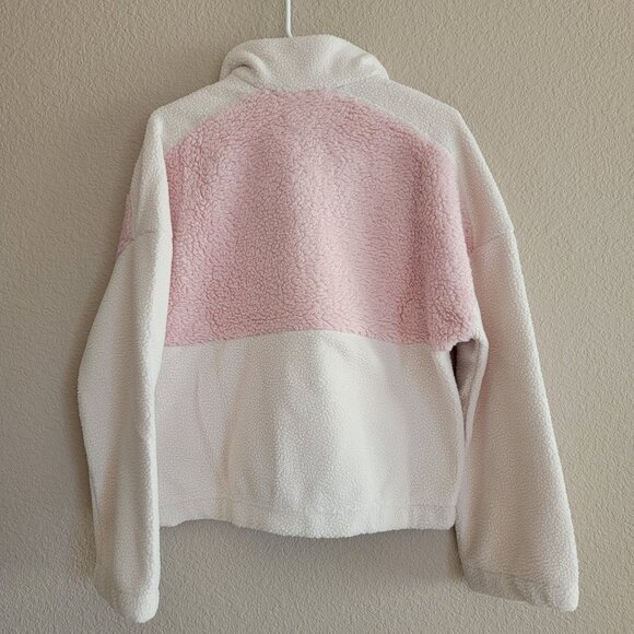 Columbia Lodge Sherpa Pullover in Chalk Dusty Pink NWT - Picture 5 of 5